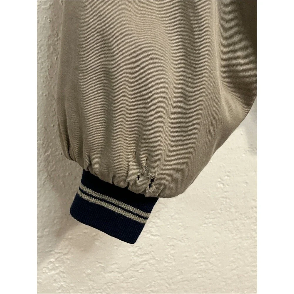 Vintage 90s Canyon Guide Outfitters Wal Mart Varsity Jacket Medium Denim Snap - Picture 4 of 16